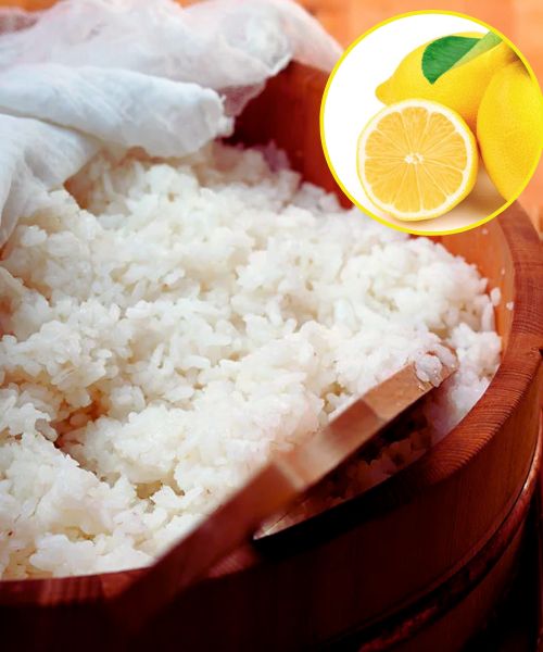 Éclaircir la couleur du riz avec du citron