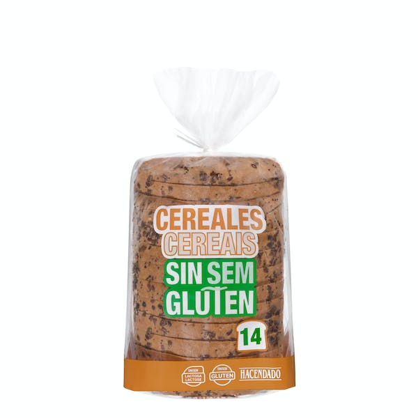 Pan de molde integral de cereales sin gluten de Mercadona