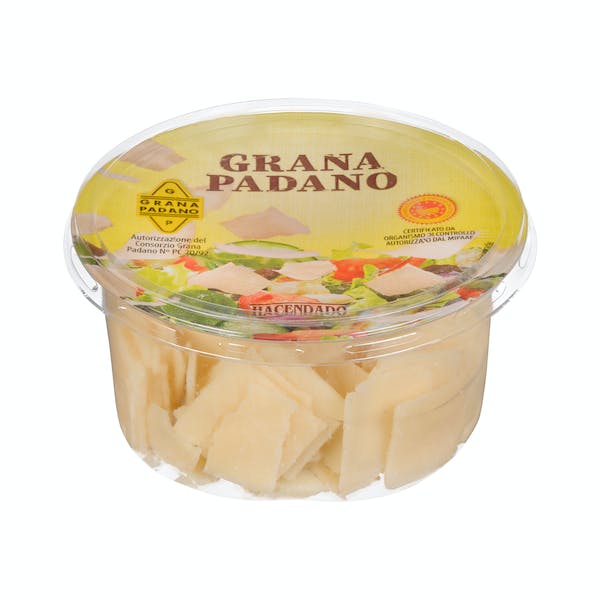 Emballage de parmesan Grana Padano Mercadona