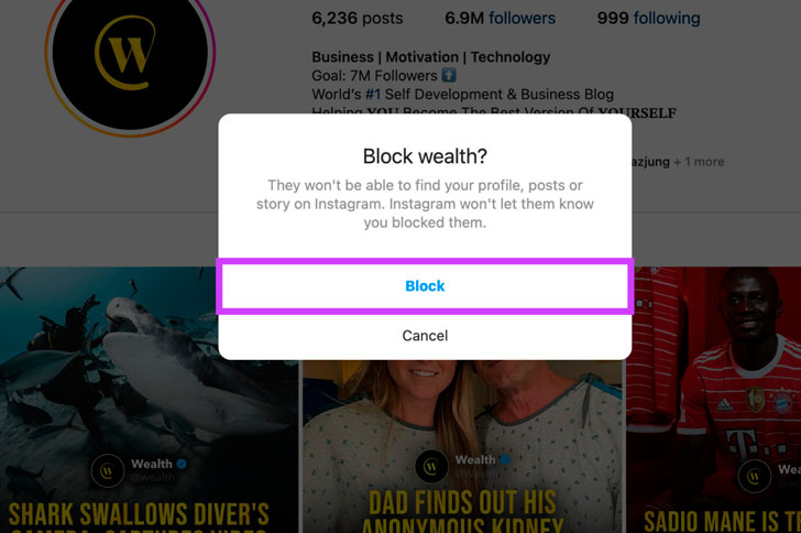 bloquear cuenta en instagram pc marzo 2024